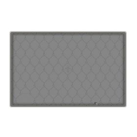 Silicone Under Sink Mat for Cabinet 34x22" Sink Cabinet Protector Mat Kitchen Bathroom Cabinet Liner with Drain Hole Hold Up to 3 Callons Liquid (Option: SiliconeSinkMatGrey)