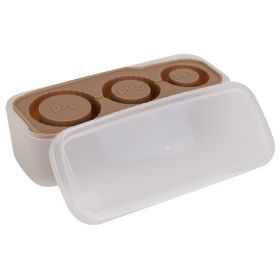 Ice Cube Tray Fit For 20OZ/30OZ/40OZ Stanley Cup Easy Release Silicone Hallow Cylinder Tumbler Ice Cube Mold With Lid And Bin for Iced Juice Whiskey C (Option: IceCubeTrayCoffee)